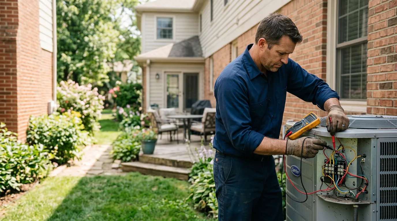 HVAC technician working near Staffordsville, VA